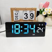 Reloj De Alarma Digital Con Control De Voz LED Temporal Modo Noche USB Always on Snooze 2 Alarma 12/24H DST Reloj De Mesa Moderno - details 4