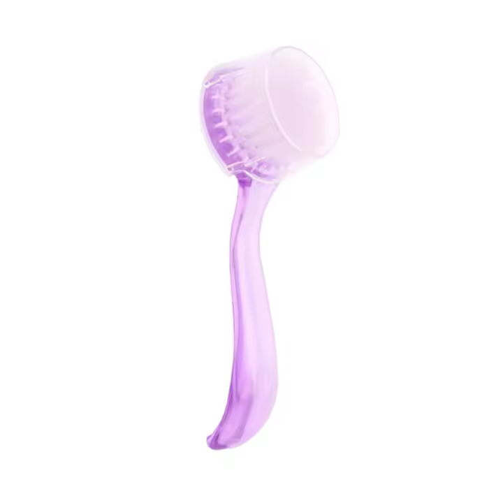 Cepillo De Uñas Suave Portátil Con Cabeza Redonda Para Limpieza De Polvo Y Residuos De Gel UV Y Polvo Accesorio De Manicura Y Pedicura Color Aleatorio - 1