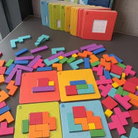 Juego De Rompecabezas Colorido Para Niños Juguetes De Madera Desafío Mental Para Dos Jugadores Regalo Educativo Para Niños Entre 3 Y 6 Años - details 2