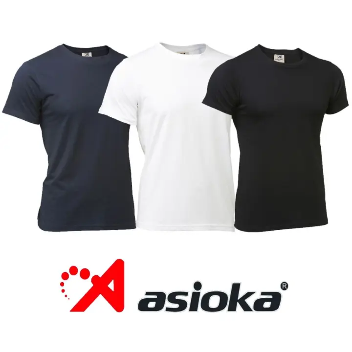 Pack de 3 Camisetas Manga Corta ASIOKA Silver 100% Algodón Peinado - 1
