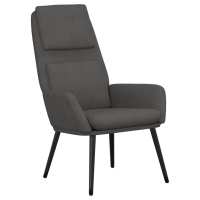 vidaXL Sillón de relax de tela Gris claro, Gris oscuro, Crema Sillon Dormitorio Sillon Comodos Silla Relax Sillón Sofá - details 3