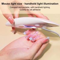 LULAA Lámpara De Uñas Multifuncional En Rosa Y Blanco Secador De Uñas Portátil Con Cable USB Para Gel Varnish Arte De Uñas Herramienta De Secado Para El Hogar - details 7