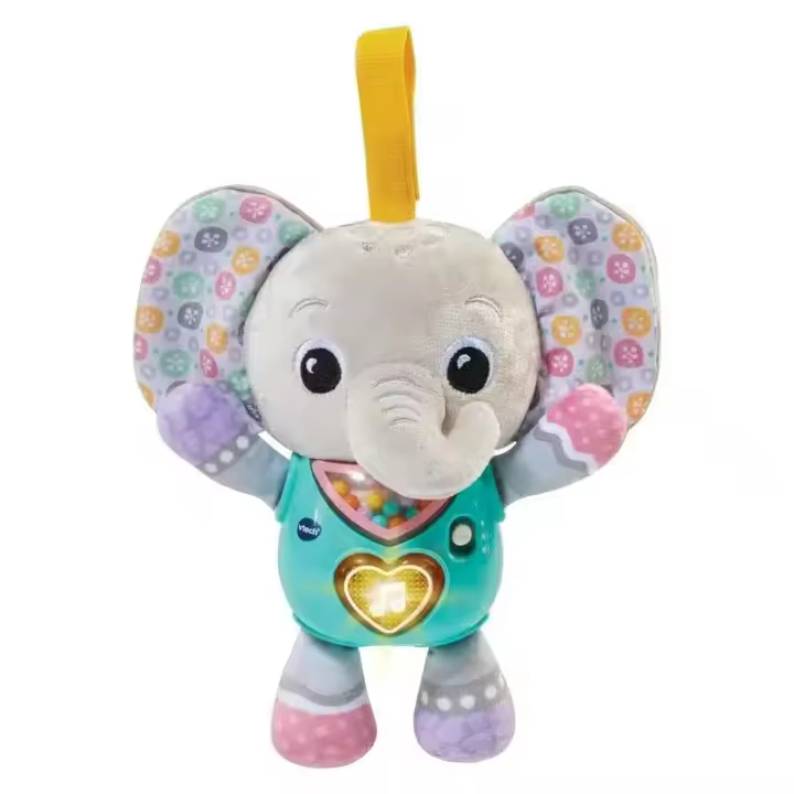 Peluche musical Pequelefante de tela con diversas texturas 80-566722 VTECH - 1