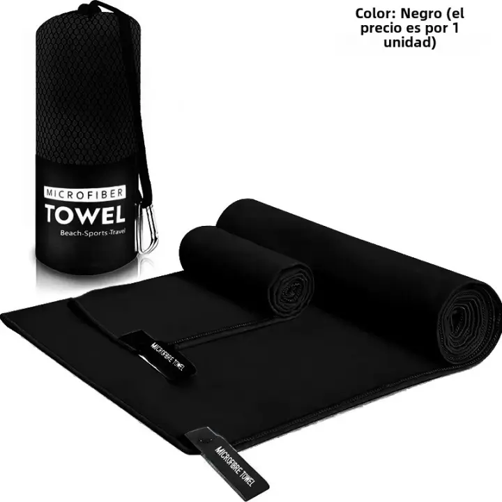 Toalla Deportiva Secado Rápido 40x80/76x152CM Azul Gris Verde Naranja Para Natación Gimnasio Camping Correr Playa Toalla De Lavado - 1
