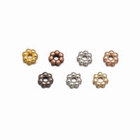 500pcs De 4mm Perlas Espaciadoras De Flor Para Hacer Joyas Pulseras Collares Suministros De Manualidades Accesorios De Metalurgia - details 0