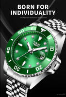 Reloj De Cuarzo Para Hombre LIGE Lujo Diamantes Oro Reloj Impermeable Acero Inoxidable Luminoso Reloj De Negocios Para Hombres - details 0