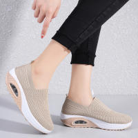 Zapatillas De Verano Para Mujer Moda Plataforma Sólida Colorido Zapatos Planos Casual Transpirables Tacón Bajo Para Caminar - details 5
