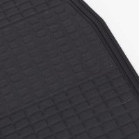 X-Juego de 4 Alfombras de Goma Fina para Coche, Alfombrillas Universales para Coche,Antideslizantes,Alfombras Delanteras y Traseras,Color Negro - details 4