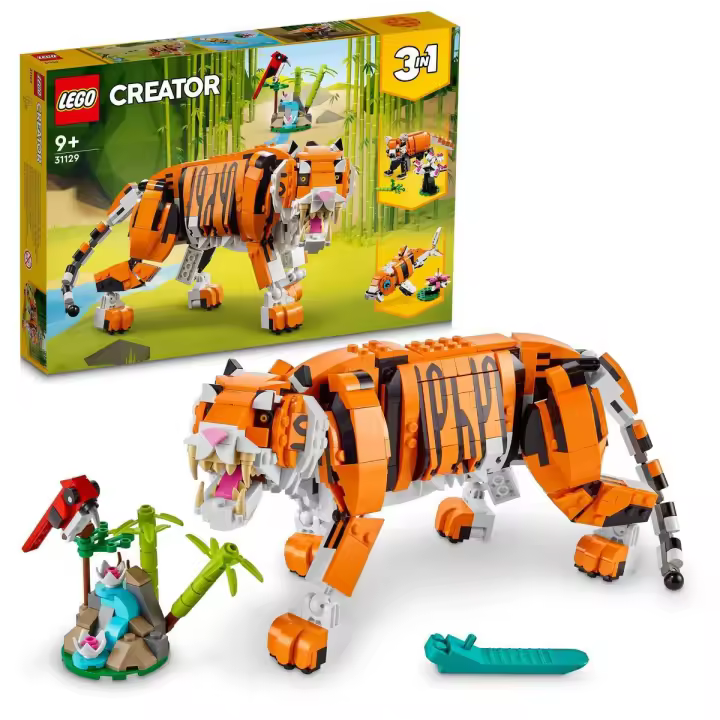 LEGO 31129 Creator 3en1 Tigre Majestuoso Kit de construcción (755 piezas) - 1