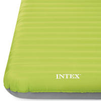INTEX - Colchón inflable individual, camping Mat, 76x191x17 cm, construcción Fiber-tech, hinchador eléctrico incluido, fabricado con TPU reciclable, cama plegable inflable, colchón de aire - details 4