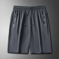 Shorts De Verano Para Hombres En Seda De Hielo Ligeros Transpirables De Secado Rápido Con Sentido De Refrescante Estilo Deportivo Casual - details 1