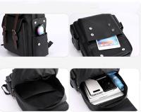 Mochila para mujer, hombre, universidad, mochila para ordenador para mujer, mochila grande de cuero, mochila negra para profesores, mochila de viaje, mochila de viaje aprobada para llevar en vuelo - details 0