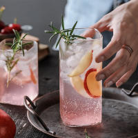Vaso De Vidrio Transparente Para Bebidas Frías Y Vino Gran Capacidad Creativa Rojo Taza De Café Con Gran Capacidad Para Uso Doméstico - details 1