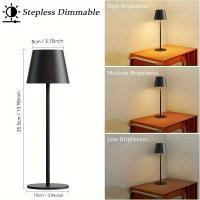 Lámpara De Mesa Recargable Con Sensor De Toque LED Luz Nocturna Sin Cable Para Decoración De Habitación Bar Restaurante Hotel - details 3