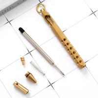 Bolígrafo De Punta Fija Retro De Latón Ligero Con Acción De Tornillo Herramienta De Escritura Para Escuela Y Oficina Regalos De Negocios - details 3