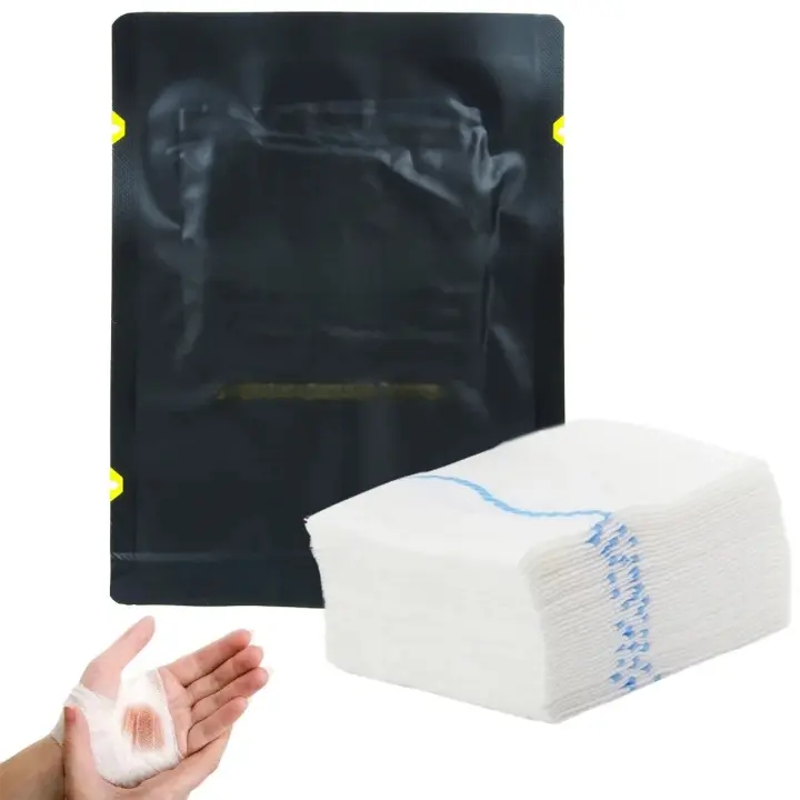 Gasa De Hemostasia De Kaolin Para Primeros Auxilios Tácticos En Emergencias Traumáticas Z-Fold Soluble Para Kit Médico De Primeros Auxilios Militar - 1