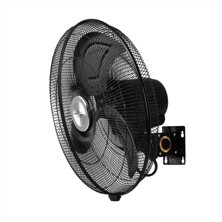 Ventilador de pared Orbegozo WF 1045, 3 aspas metálicas, 3 velocidades, función oscilante, cabezal inclinable, oscilación y velocidad mediante cuerda, 45 cm de diámetro, 110 W - 1