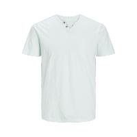 Camiseta con botones hombre Jack & Jones 12164972 manga corta color agua - details 2