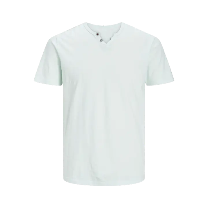 Camiseta con botones hombre Jack & Jones 12164972 manga corta color agua - 1