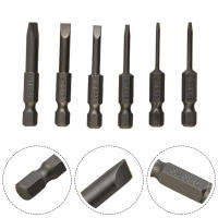Juego De 6 Piezas De Destornilladores Magnéticos De Cabeza Plana 50mm Tamaños 2.0-6.0mm Acero De Aleación Herramientas De Power Accesorios - details 2