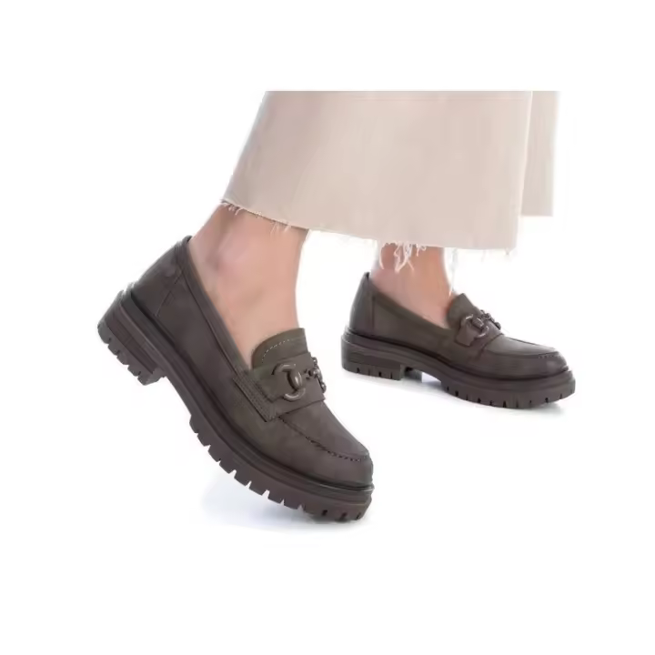 Mocasín Refresh kaky suela gruesa - 1