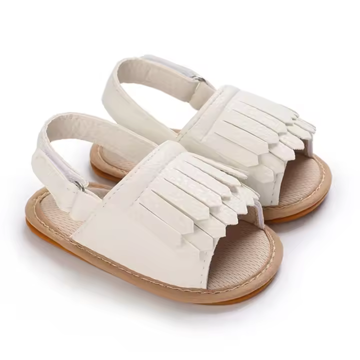 Zapatillas De Verano Para Bebés Niñas Y Niños Antideslizantes Con Suela De Goma Primera Caminadora Transpirables Tallas Ajustables Para Niños Recién Nacidos - 1