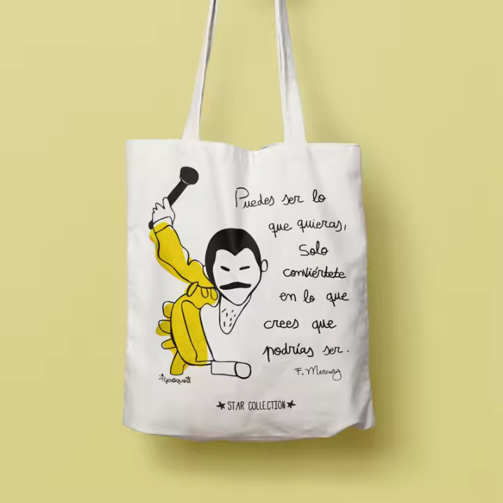 YOSIQUESE Bolsa de Tela Star Collection | Modelo: 'Mercury' | Productos y regalos solidarios hechos por personas con discapacidad - 1