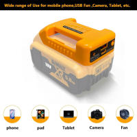 Cargador USB Adaptador Para Batería Dewalt 20V Con Puertos USB-A Y USB-C 2.1A Carga Rápida No Incluye Batería - details 10