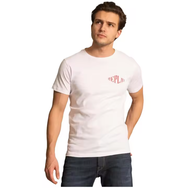 Camiseta de Manga Corta Replay  para hombre en color blanco - 1