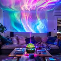 Luz Nocturna LED RGB Estelar Con Control Remoto Para Decoración De Habitaciones De Niños Y Fiestas Auto-Rotación 7 Modos USB Incluido - details 5