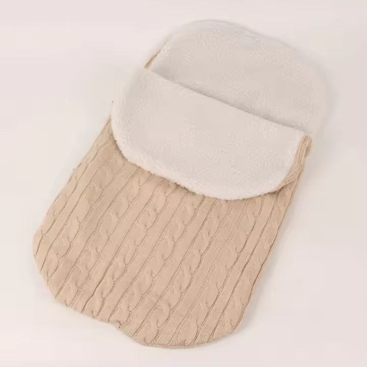 Bolsa de Dormir para Bebé Recién Nacido de Invierno Manta de Carrito de Cashmere Calentita - 1