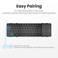 Teclado Bluetooth Plegable Recargable Jomaa Con Touchpad Para Tablet iPad Soporte De Lenguajes Hebreo Coreano Ruso Compatible Con Laptop Y Tablet - details 3