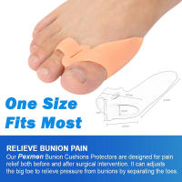 Pexmen Corrector De Bollos 2 Piezas Gel Separador De Dedos Para Valgo De Hallux Y Uña Encogida Herramienta De Cuidado Del Pie - details 3