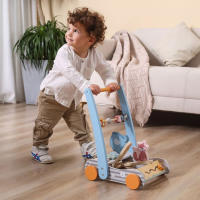 PolarB – Andador Madera bebe correpasillos caminador con ruedas - Centro de Actividades Montessori Baby Walker Carrito con Juego – 6+meses Juguetes Educativos - details 2