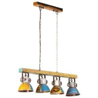 vidaXL Lámpara de techo industrial multicolor 25 W E27 111 cm - details 1