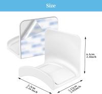 Soporte de suspensión para auriculares-Soporte de gancho para auriculares adhesivo para auriculares y controlador de hasta 2,2 lb, blanco - details 0
