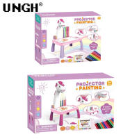 Mesa De Dibujo Con Proyector LED Para Niños Set De Pintura Juguete Educativo Herramientas De Aprendizaje Para Niños Tablero De Dibujo Con Luz - details 7