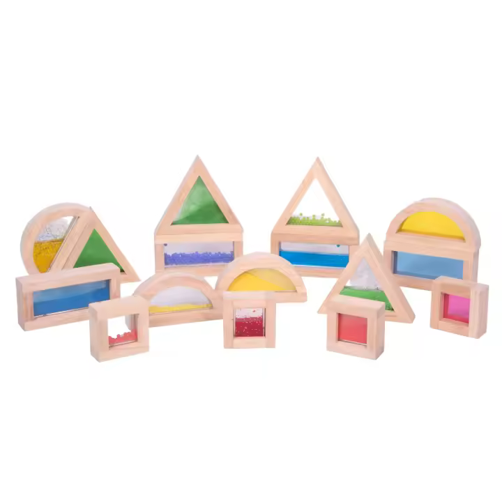 Bloques de Construcción de Madera Small Foot con Formas Fascinantes y Elementos Atractivos para Estimulación Sensorial - 1