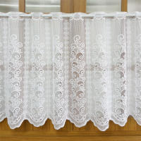 Cortinas Blancas De Encaje Transparentes Para Cocina Y Dormitorio Cortinas Voile Cortas De Café Media Para Decoración De Habitaciones Y Armarios - details 3