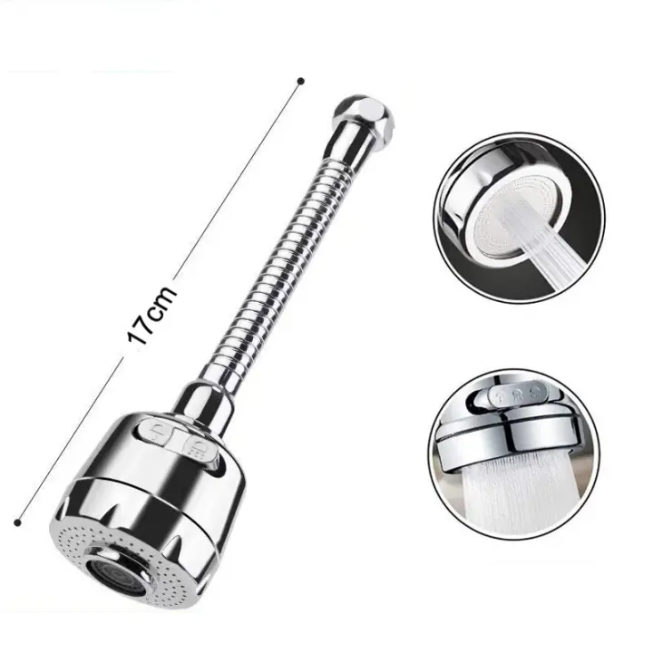 Adaptador De Grifo De Cocina Universal 2/3 Modos Rotación 360 Grados Filtro Extensión Ahorro De Agua Rojo Plástico Gadgets De Cocina - 1