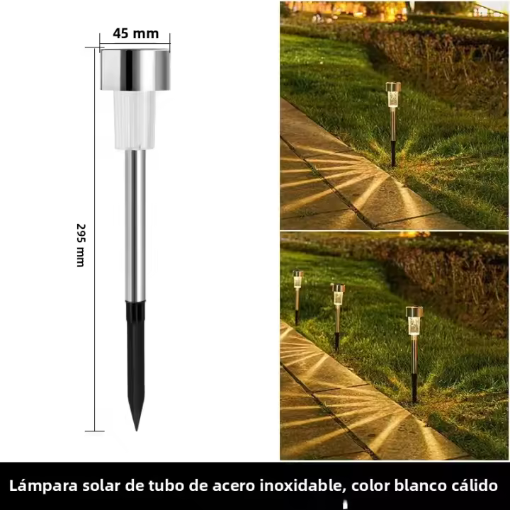 Lámparas Solares Para Jardín Impermeables Iluminación Exterior Para Paisaje Camino Patio Decorativo De Jardín Y Atrás De La Casa - 1