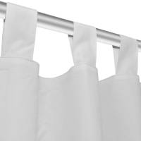 vidaXL Cortinas de micro-raso con bucles 2 unidades blanco 140x245 cm - details 3