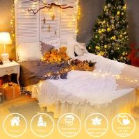 Guirnalda De Navidad Con 2M-10M 10/20/40/80 LEDS Luz De Cinta Faeirita Para Dormitorio Boda Fiesta Decoración De Valentine Con Pilas Incluidas - details 2