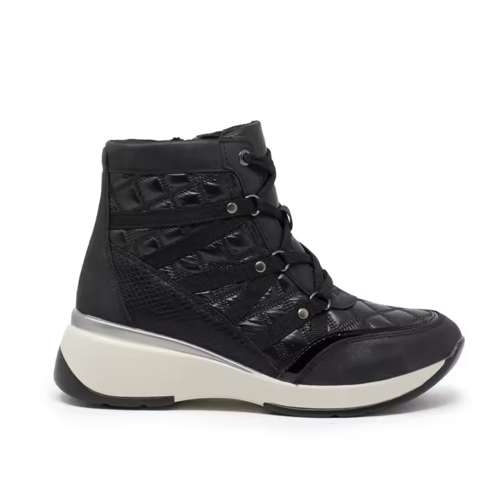 MY SOFT 24M541 Botines casual  mujer 33780 24I BOTIN ACOLCHADO NYLON NEGRO - 1