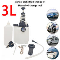 Kit De Fugas De Freno De Mano 3L Con Botella De 1L Y Herramienta De Bomba De Vacío Para Fugas De Freno Kit De Purga De Líquido De Freno Automático - details 0