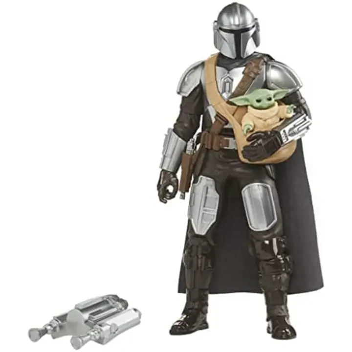 Figuras del Mandaloriano y Grogu interactivas con escala 1/8 - 1