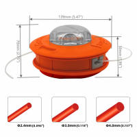 Cabeza De Trimmer De Aluminio Y Nylon M10 Universal Para Cortacésped De Barra 2 Líneas Para Motosierra Jardín Strimmer - details 4