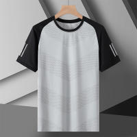 Camiseta De Entrenamiento Para Hombres Verano 2025 Camisetas Deportivas De Secado Rápido Y Transpirables Para Gimnasio Y Correr Con Mangas Cortas Colores Mixtos - details 1