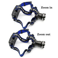 Linterna Frontal LED De Aleación De Aluminio 4-Modos Zoom Potente Recargable 18650 Impermeable Para Camping Caza - details 1