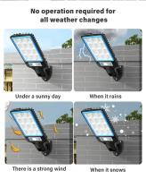 Luces Solares LED Para Calles Exteriores 1-4 Pack Lámpara Solar Impermeable Con Sensor De Movimiento Modos De Iluminación Para Seguridad En Jardín - details 2
